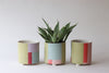 Footed Abstract Planter - Spring - Option A