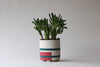 Footed Abstract Planter - Winter - Option B