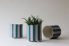 Footed Striped Planter - Swell and Lavendar