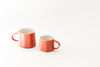 Mini Mug with Stripes - Rust