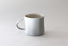 Mug with Glazed Stripes - Fog