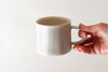 Mug with Glazed Stripes - Fog