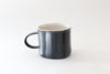 Mug with Glazed Stripes - Black