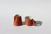 Mini Mug with Stripes - Rust