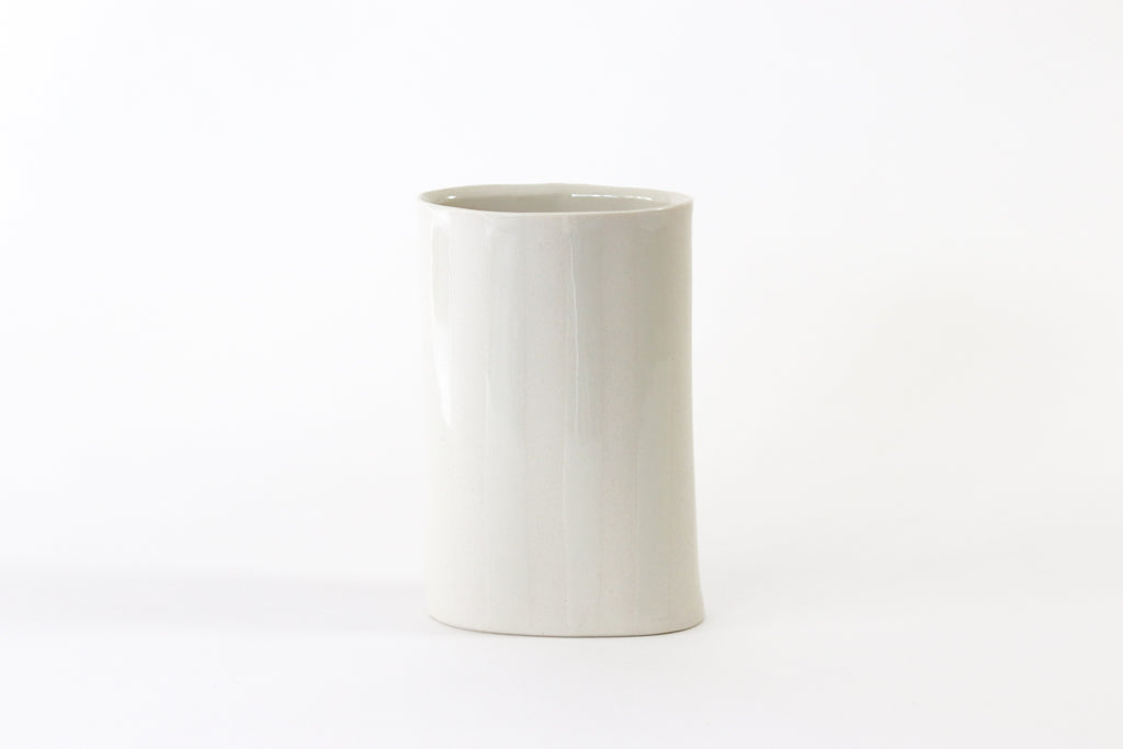 Give Take Oval Vase - Salt