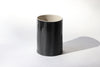 Utensil Holder with Glaze Stripes- Black