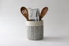 Herringbone Utensil Holder - White