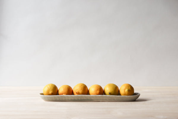 Long Oval Pinched Tray - Seafoam