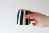 Mini Creamer with Stripes - Black and White