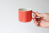 Mini Mug with Stripes - Coral