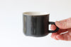 Mini Mug with Stripes - Black
