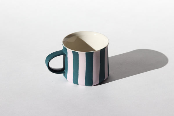 Wide Striped Mug - Swell + Lavender