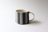 Newsprint Transfer Mug - Black + Fog