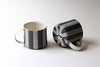 Newsprint Transfer Mug - Black + Fog