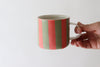 Newsprint Transfer Mug - Coral + Olive