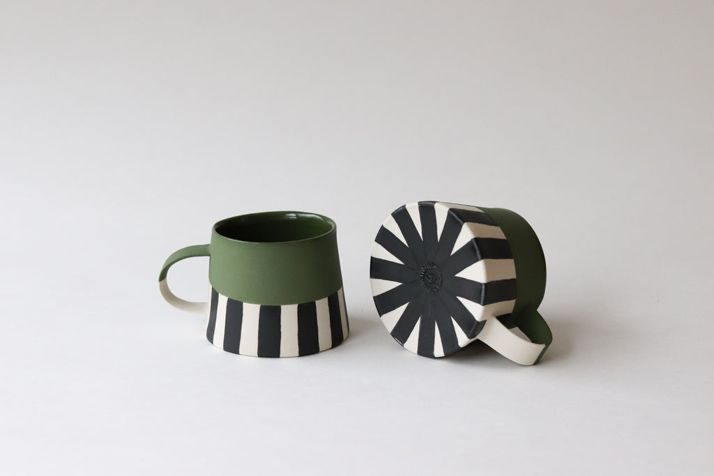 Striped Mug - Kelp