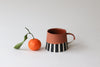 Striped Mug - Rust