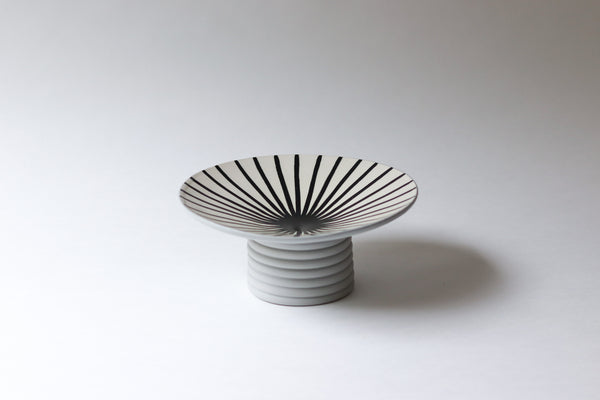 Burst Pedestal Bowl - Fog