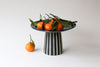 Striped Pedestal Bowl - Kelp