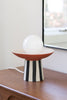 Pedestal Tabletop Lamp - Rust + Summer Sweet