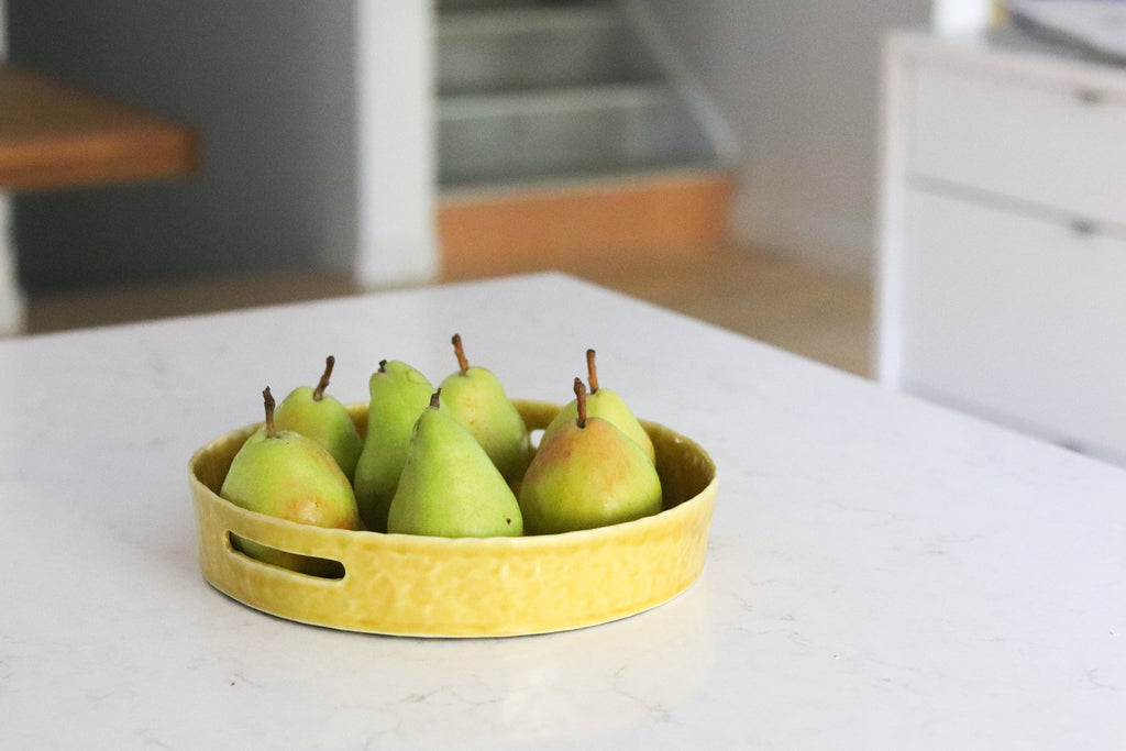 Pinched Serving Tray with Handles - Daybreak