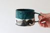 Pinched Splatter Mug - Sea