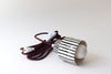 Pinstripe Pendant Swag Light - Plum