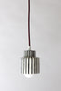 Pinstripe Pendant Swag Light - Plum