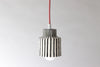 Pinstripe Pendant Swag Light - Rose