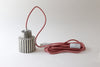 Pinstripe Pendant Swag Light - Rose