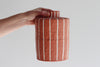 Pinstripe Vase - Rust