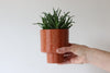 Striped Planter - Rust