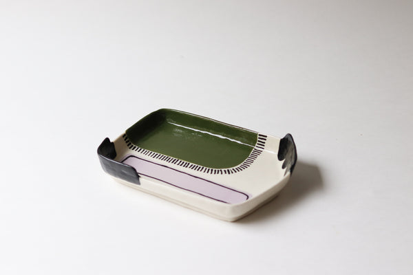 Abstract Tray - Kelp + Lavendar