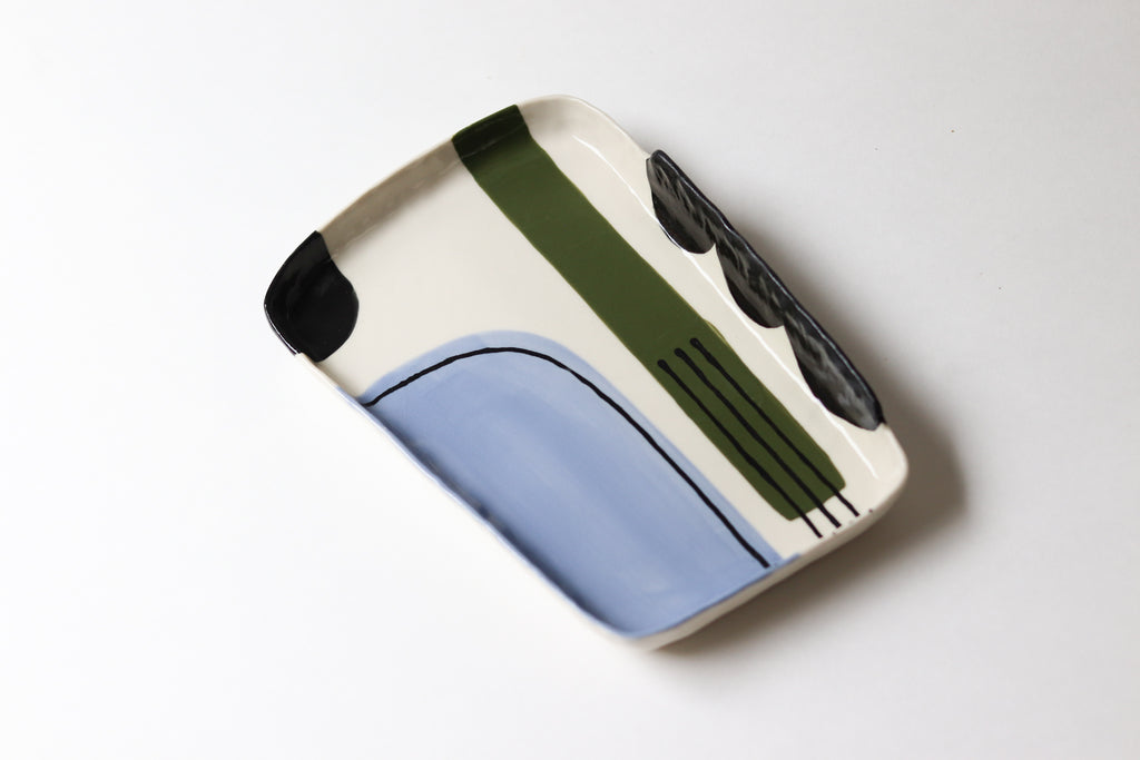 Abstract Tray - Kelp + Sky