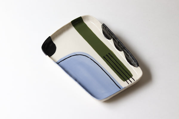 Abstract Tray - Kelp + Sky