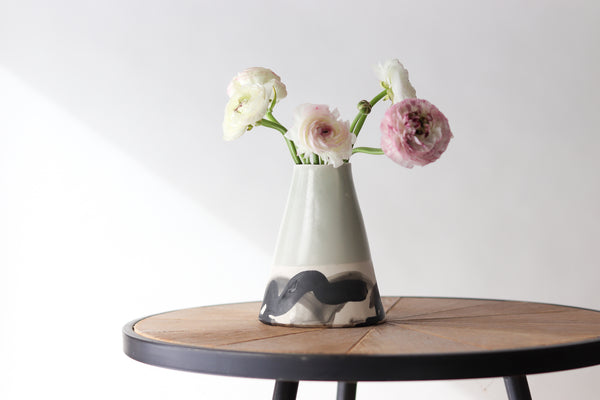 Splatter Bud Vase - Seafoam