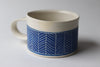 Herringbone Mug - Blue - SECOND