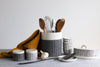 Herringbone Utensil Holder - Black - SECOND