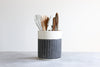 Herringbone Utensil Holder - Black - SECOND