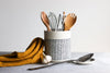 Herringbone Utensil Holder - White - SECOND