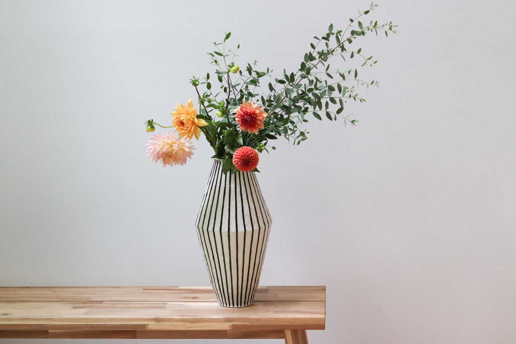Tall Pinched Vase