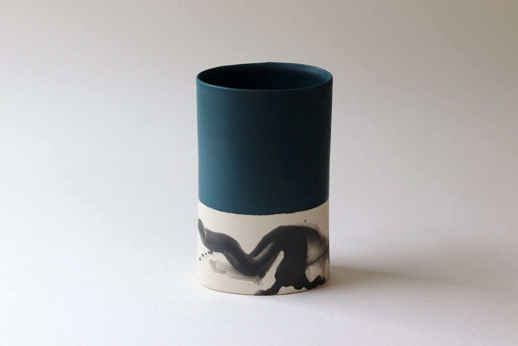 Splatter Oval Vase