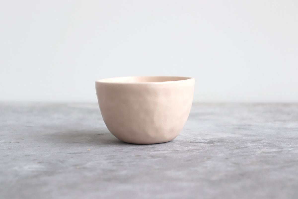 Hand-Painted White Ceramic Pinch Bowl - Snow White Designs