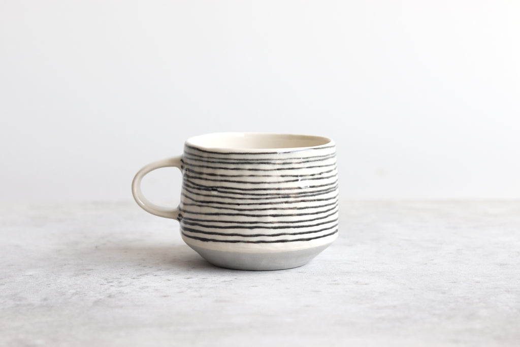 Ebb & Flow Striped Mug - Fog